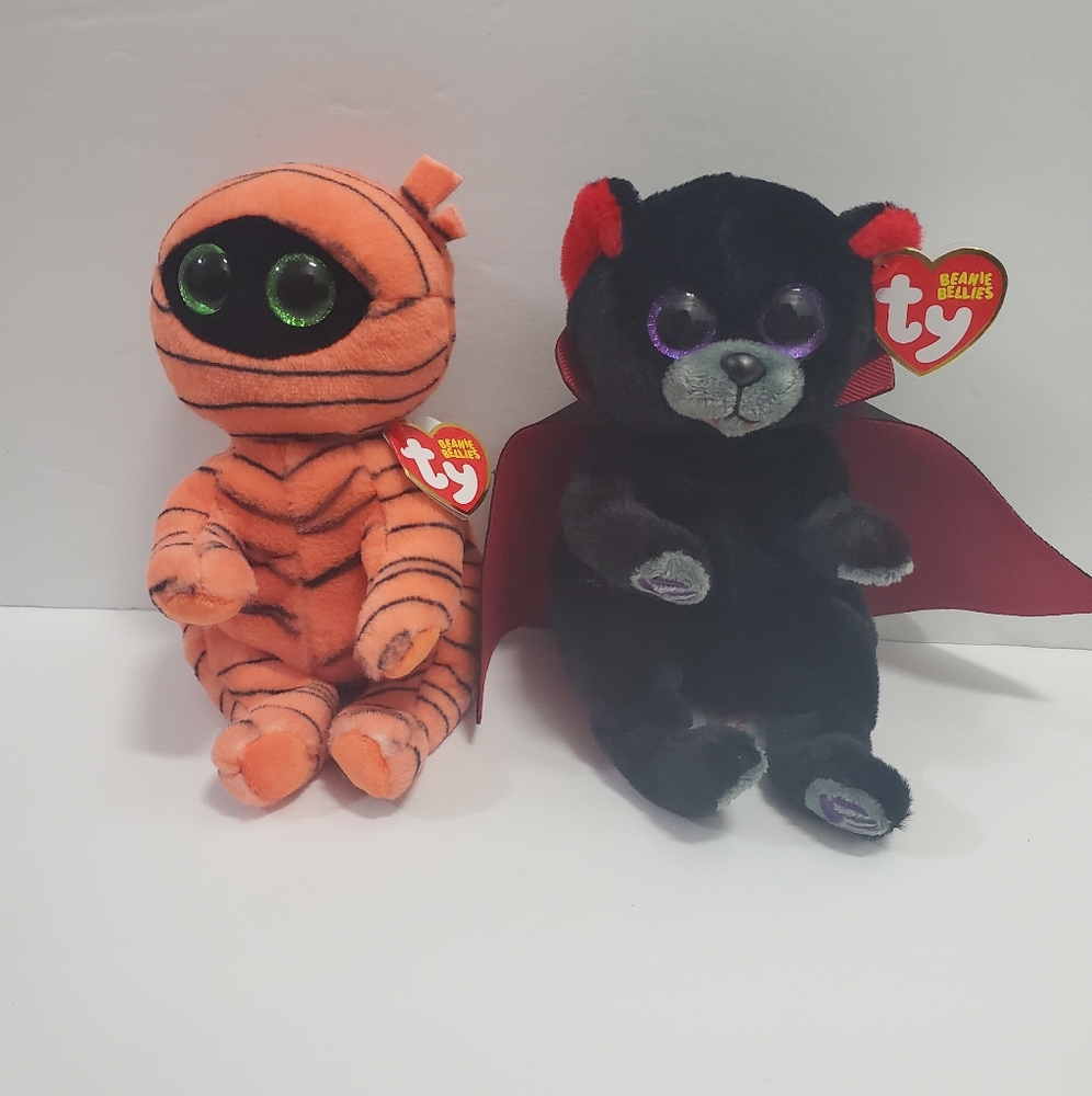 Ty Halloween Beanies Boos Set of 2